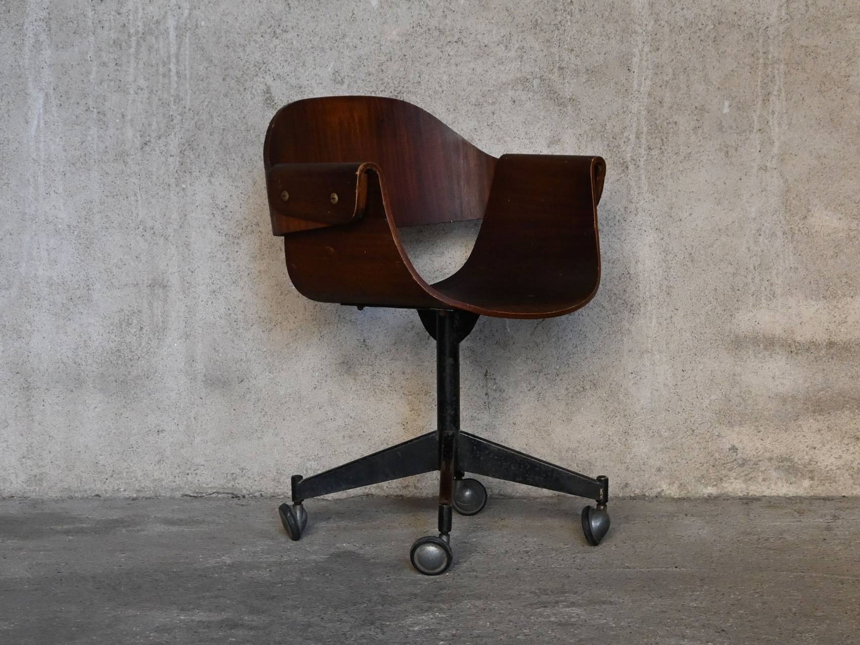 Curved Wood Industry by Carlo Ratti Genziana 1958