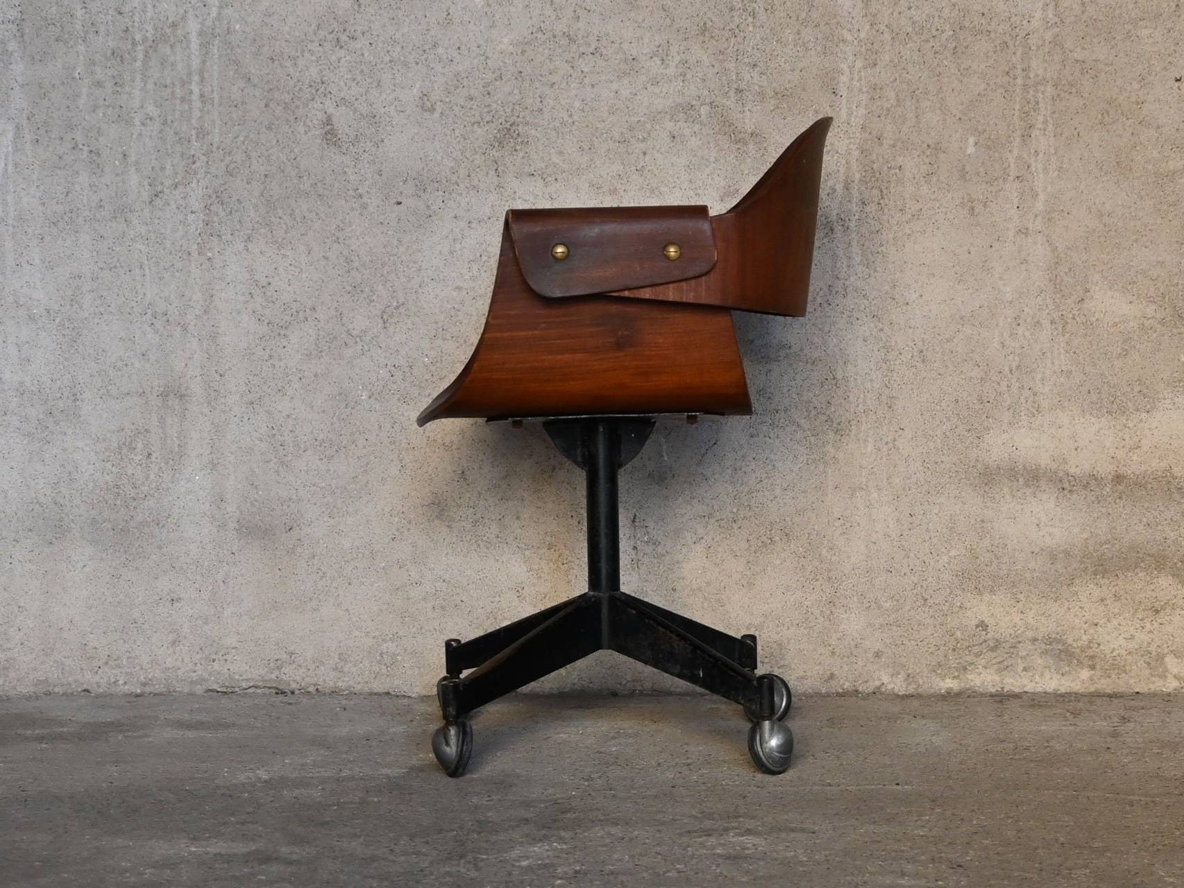 Curved Wood Industry by Carlo Ratti Genziana 1958