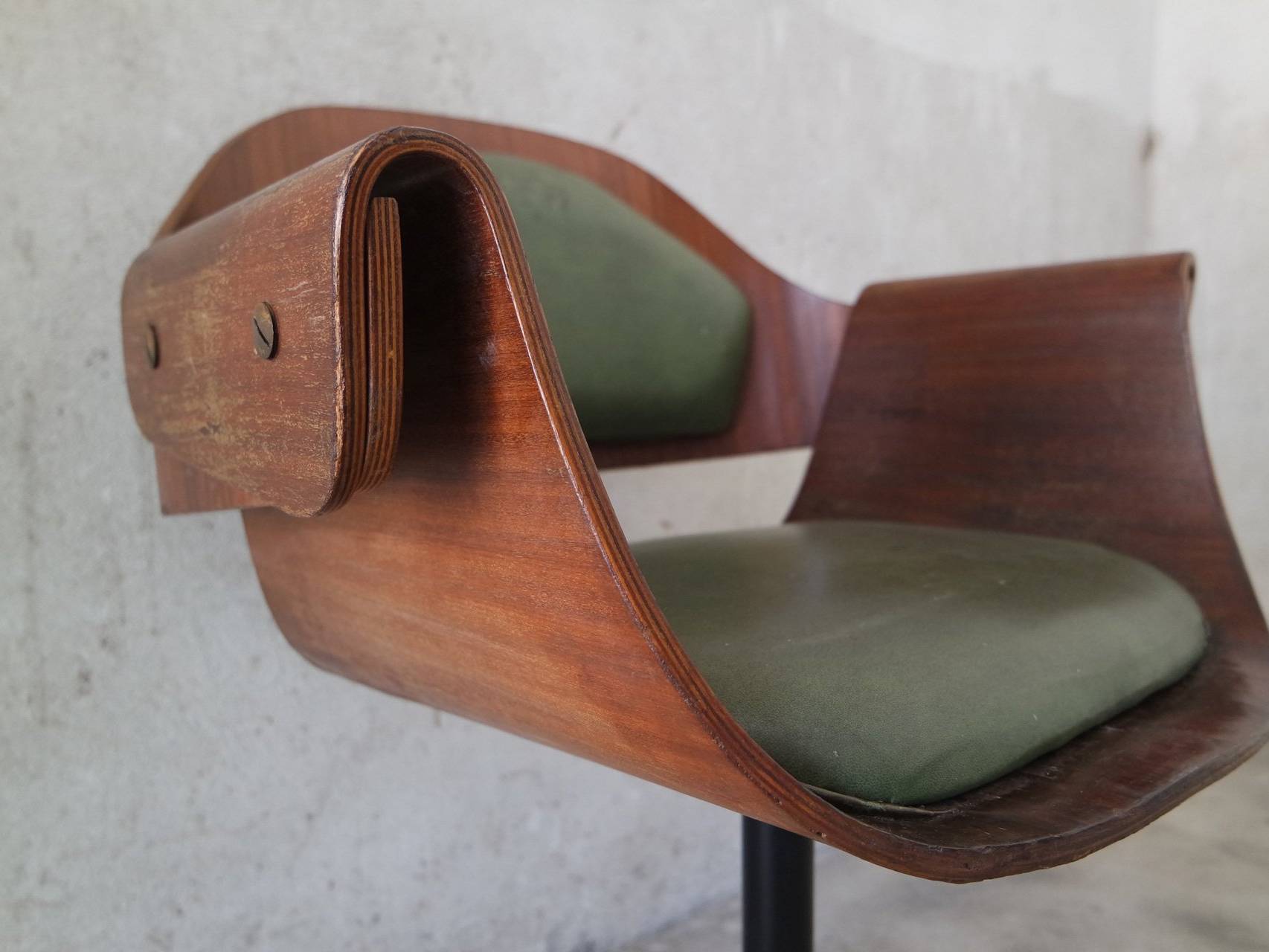 Curved Wood Industry by Carlo Ratti Genziana 1958