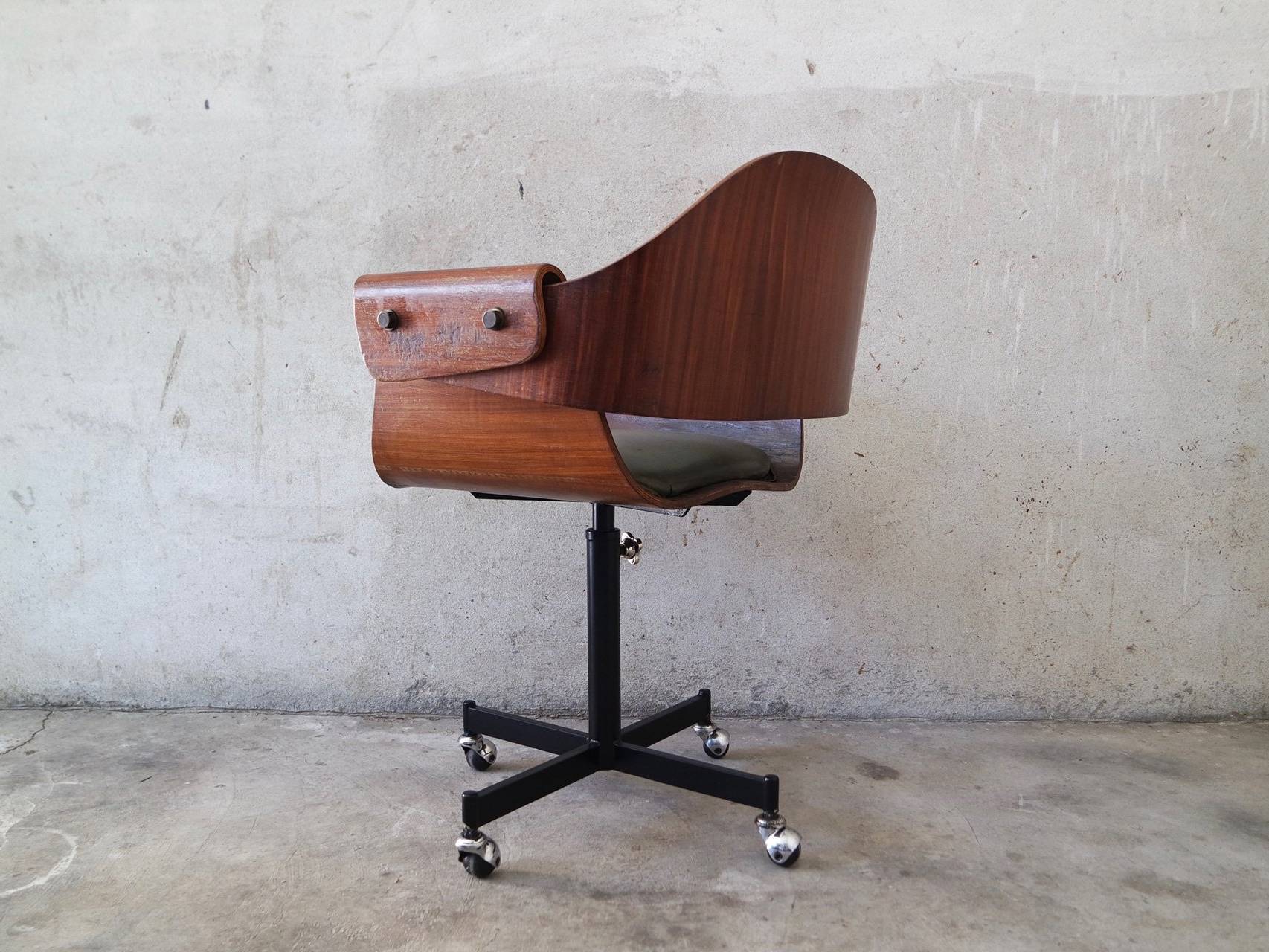 Curved Wood Industry by Carlo Ratti Genziana 1958