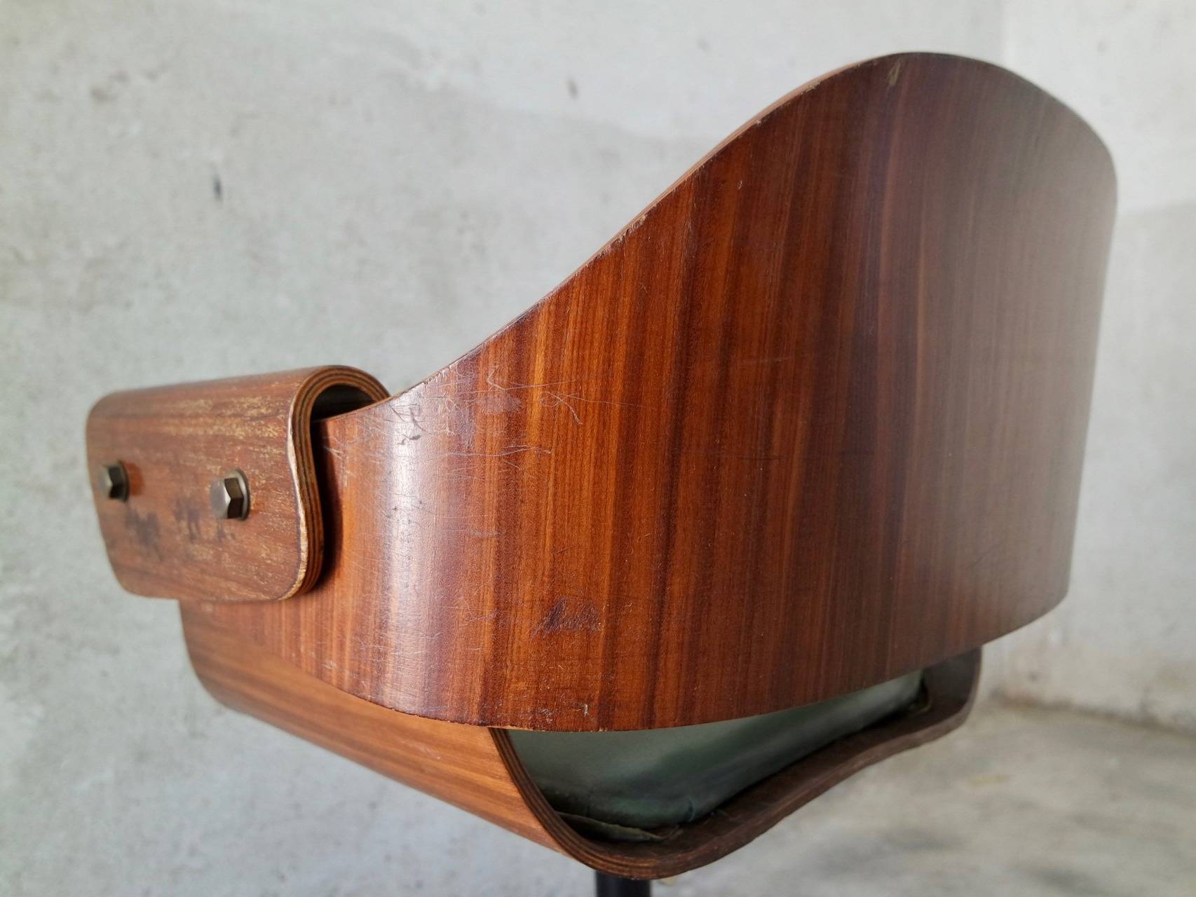 Curved Wood Industry by Carlo Ratti Genziana 1958