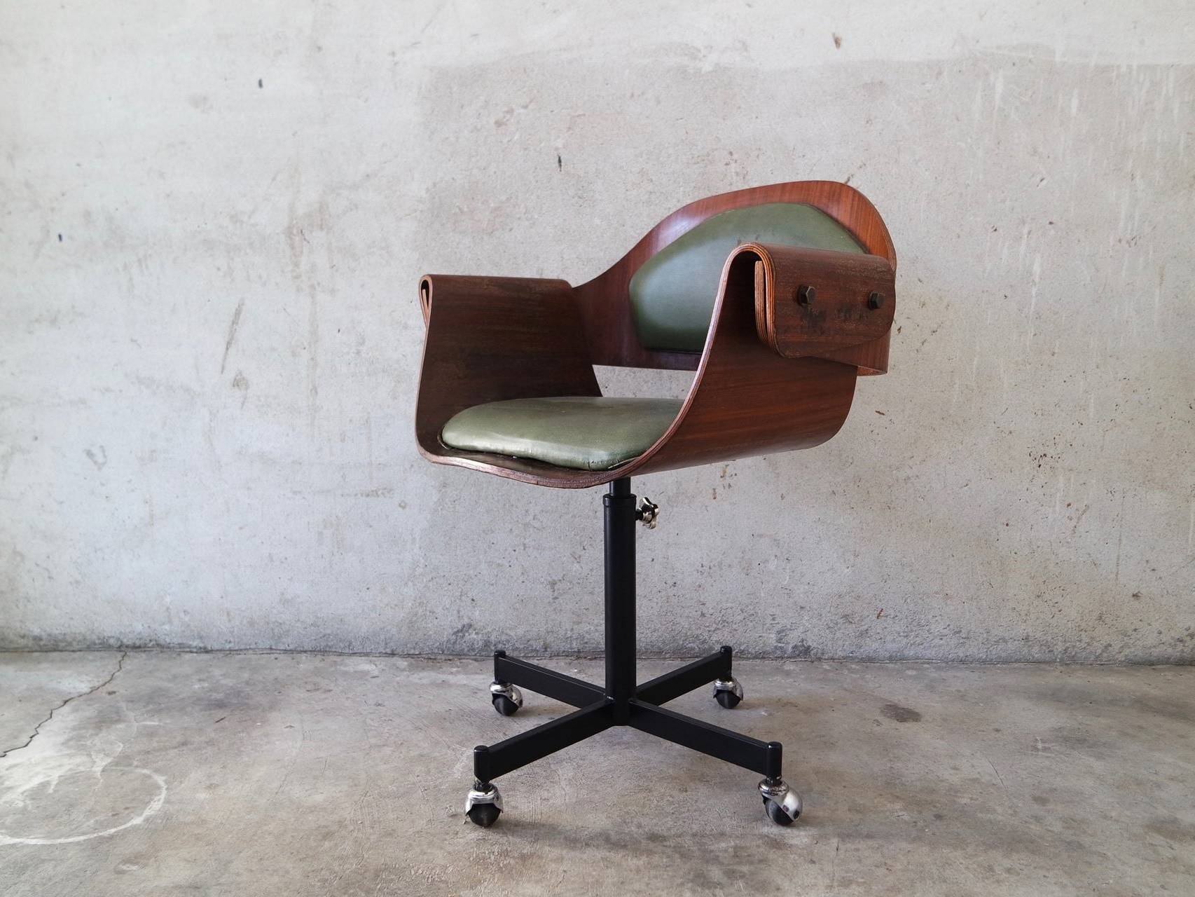 Curved Wood Industry by Carlo Ratti Genziana 1958
