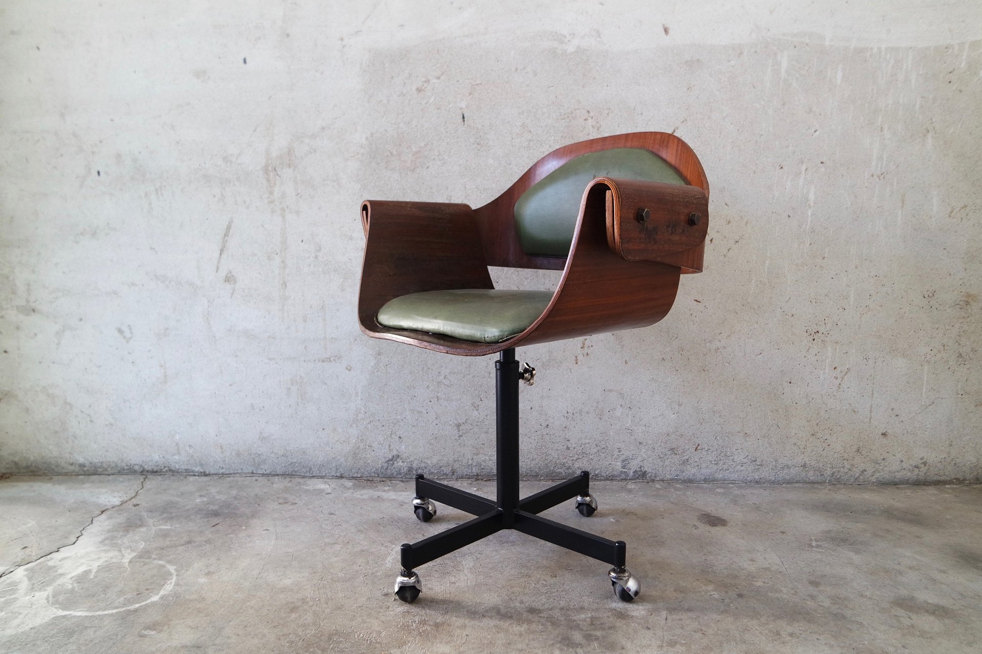 Curved Wood Industry by Carlo Ratti Genziana 1958