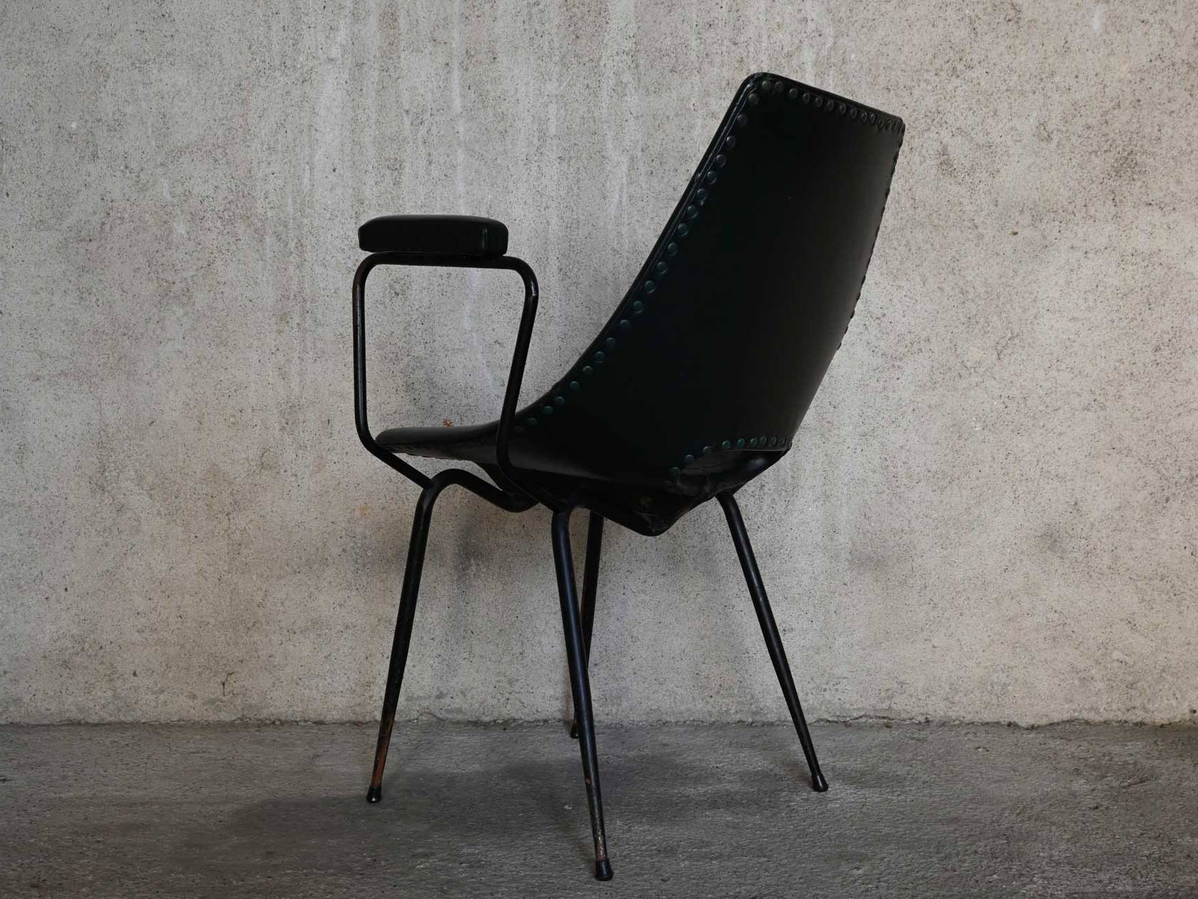 Curved Compensation Company Monza Coated Armchair 1950