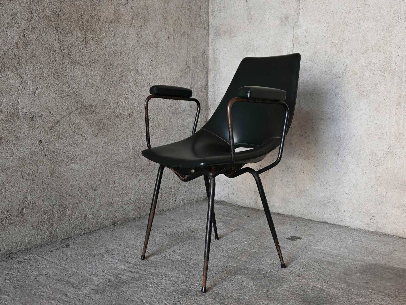 Curved Compensation Company Monza Coated Armchair 1950