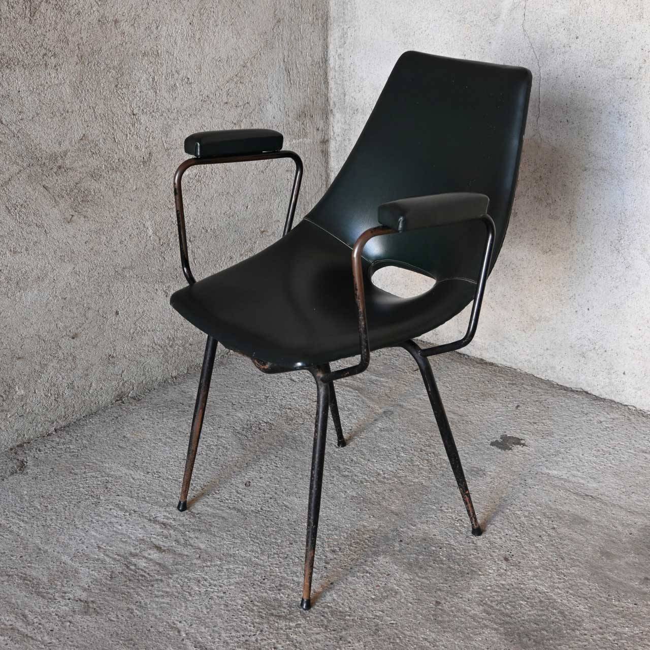 Curved Compensation Company Monza Coated Armchair 1950