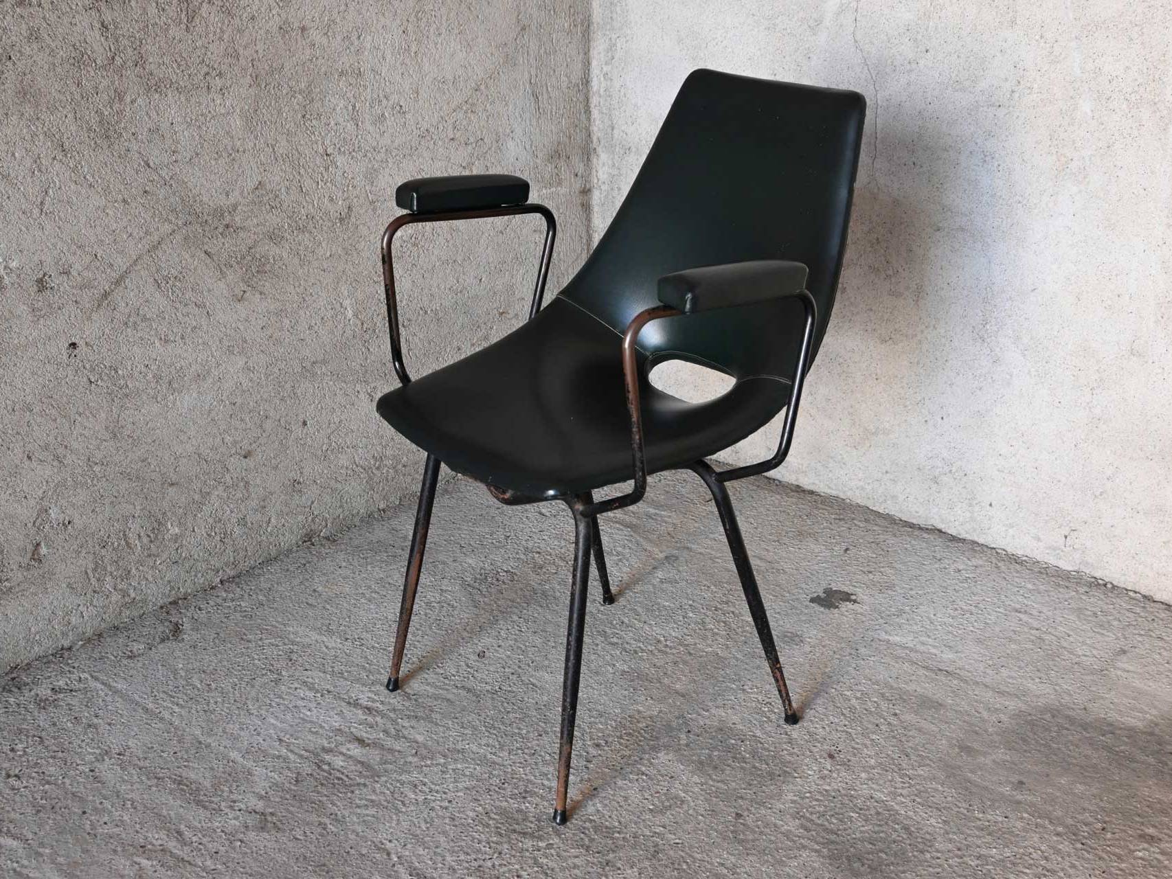 Curved Compensation Company Monza Coated Armchair 1950