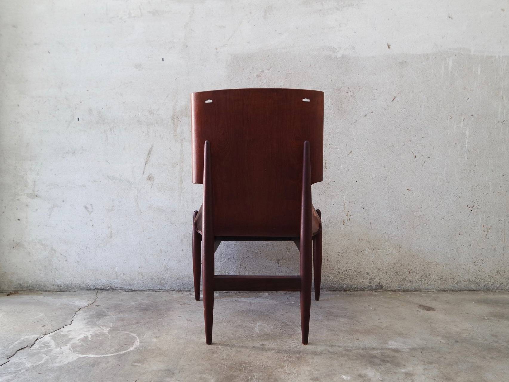 Armchair in Curved Plywood Barovero Turin 1961