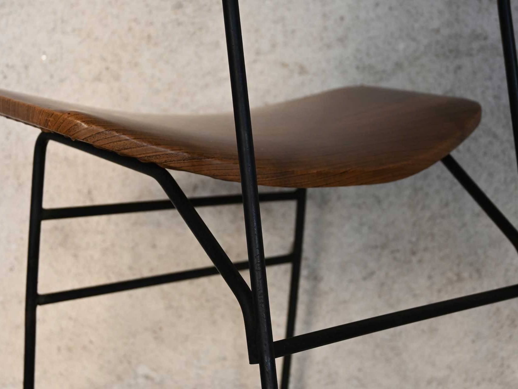 Iron High Back Chair 50s 1950