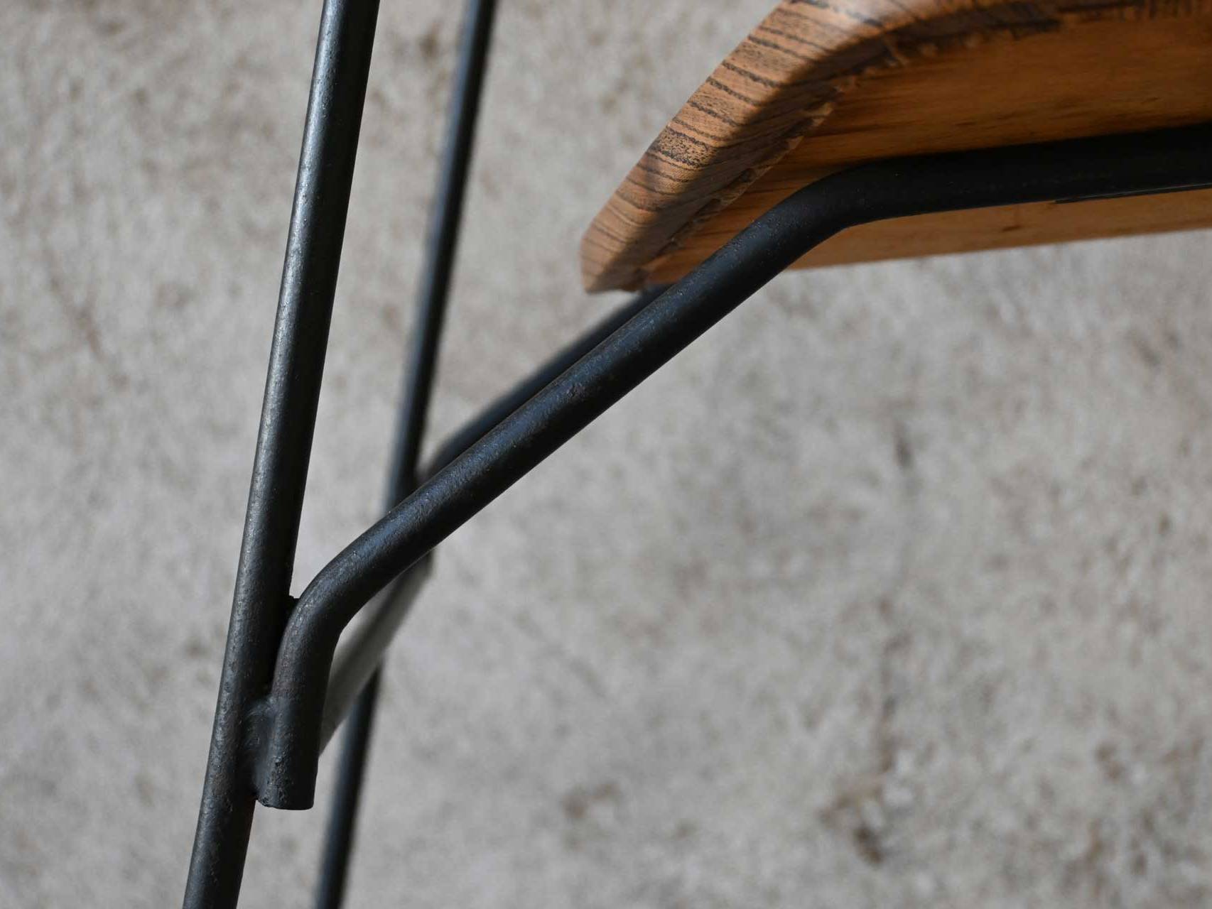 Iron High Back Chair 50s 1950