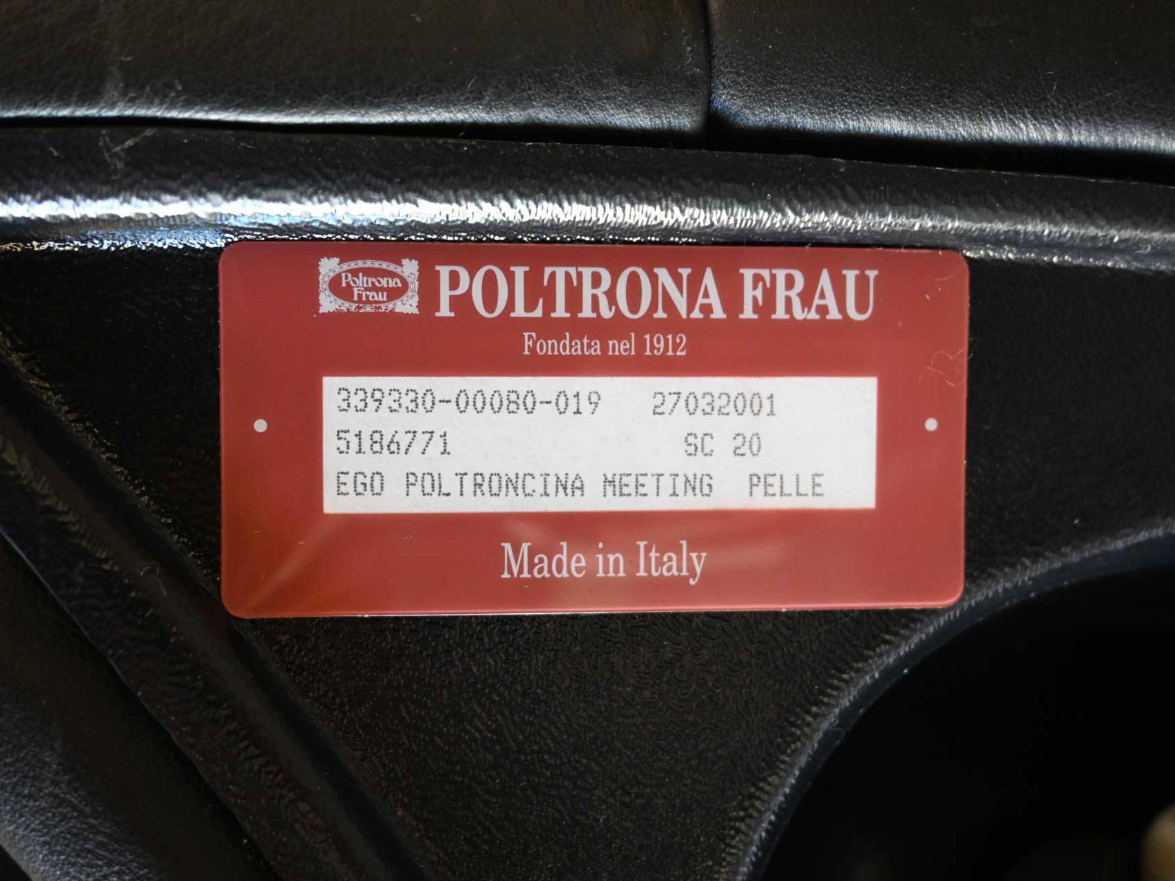 Armchair Frau Pininfarina Extra Ego Meeting 1990