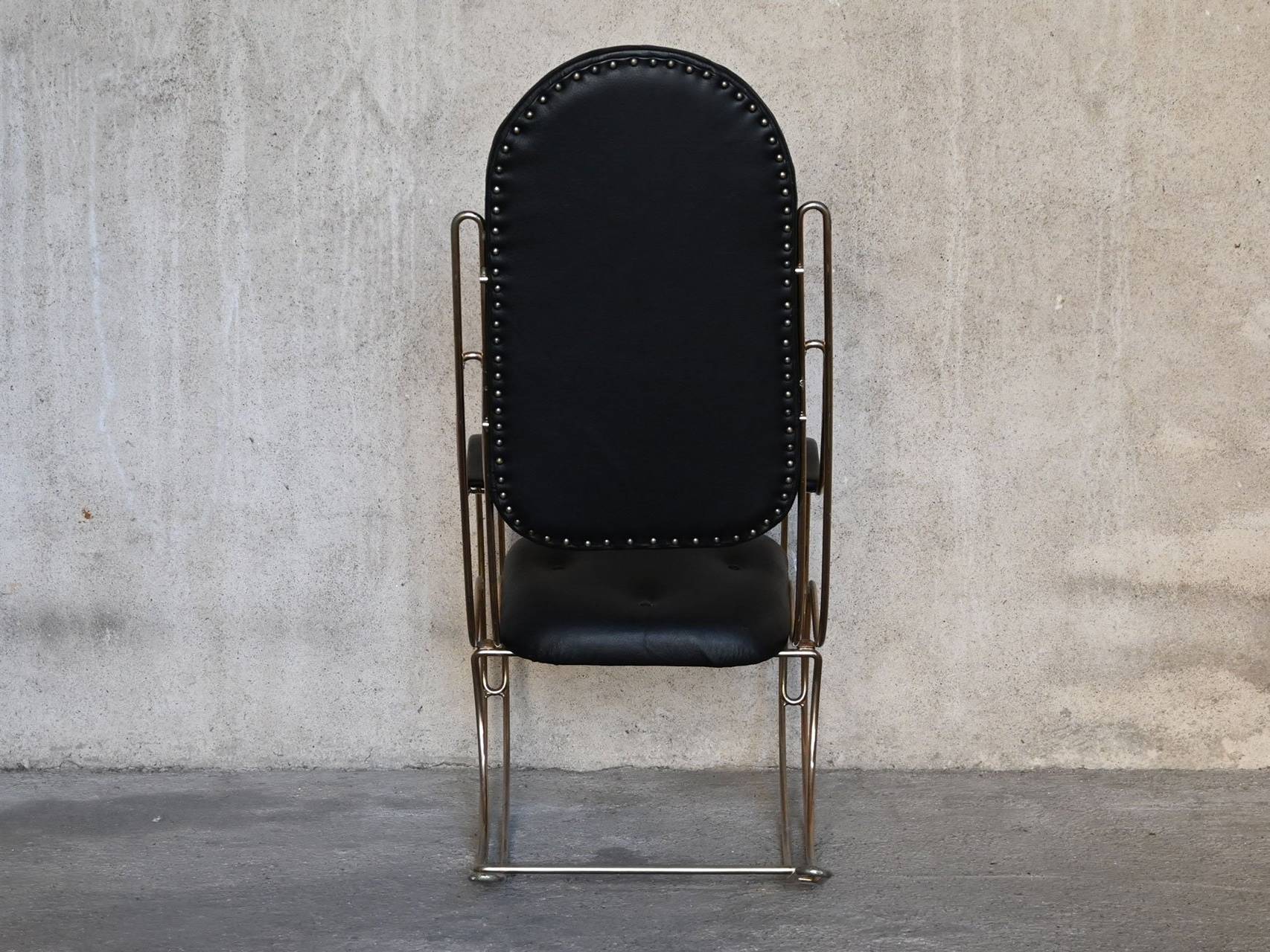 Sedia a Dondolo Ottone 1970