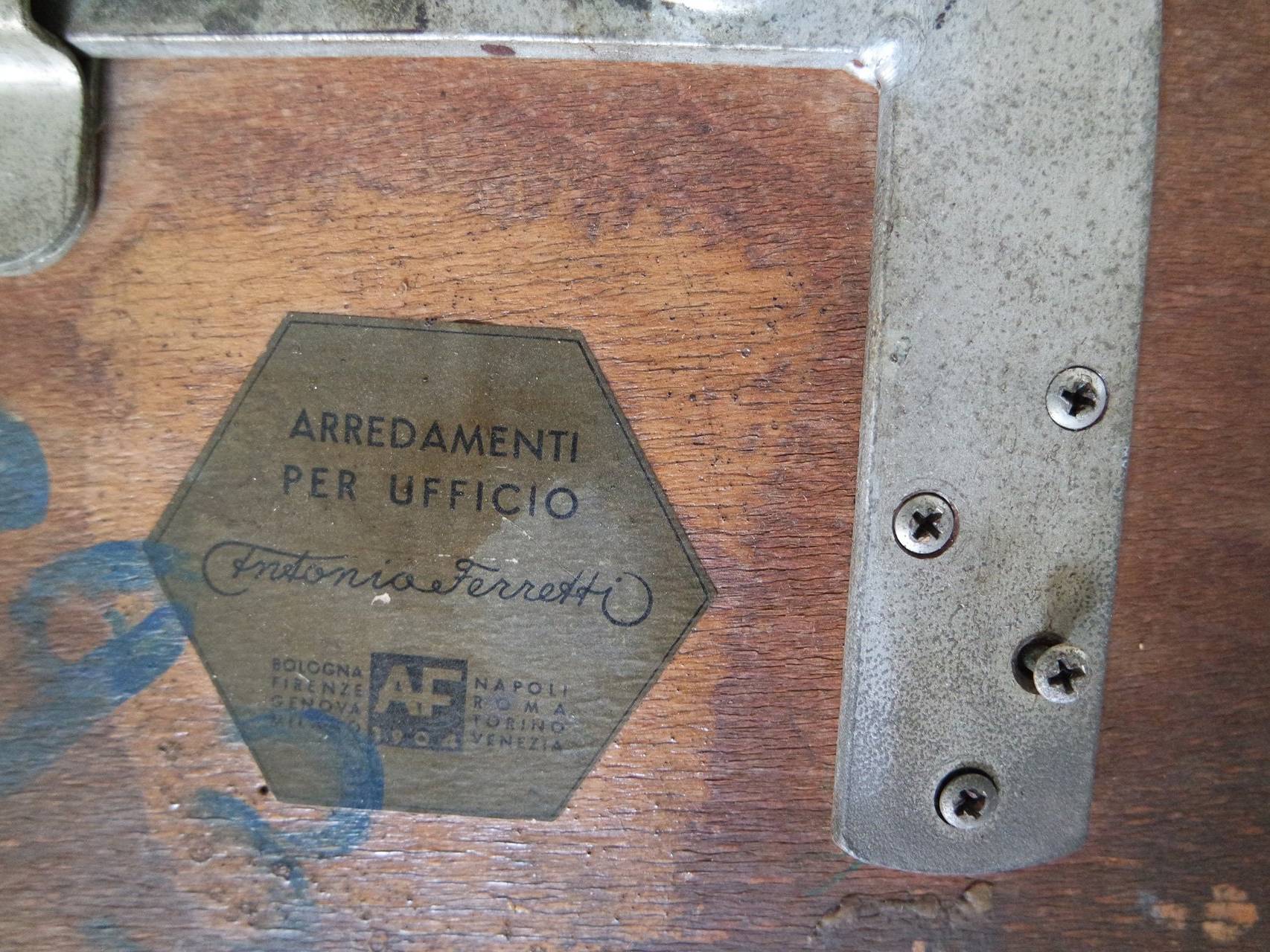 Sgabello Industriale Antonio Ferretti 1950
